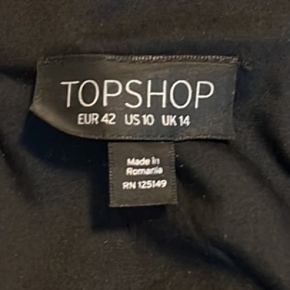 Topshop Black White Gingham Checked Skater Micro Mini Party Summer Dress Size 10 - Picture 11 of 15